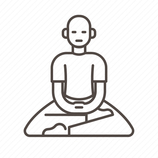 Avatar, disciple, man, meditating, meditation, sitting, zazen icon - Download on Iconfinder