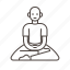 avatar, disciple, man, meditating, meditation, sitting, zazen 