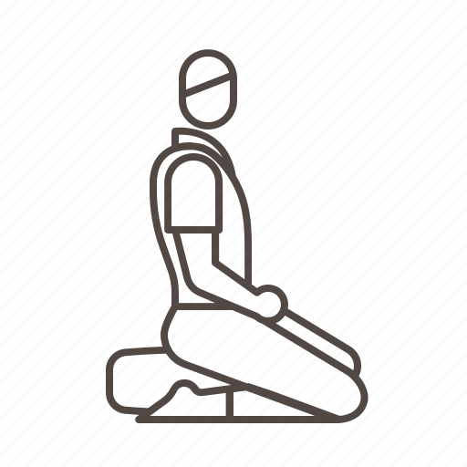 Disciple, man, meditating, profile, seiza, sitting, zazen icon - Download on Iconfinder