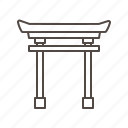 door, japanese, line, open, torii