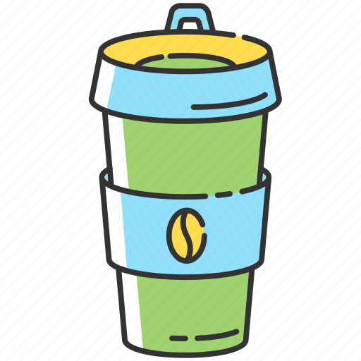 Reusable, coffee cup, coffee cup icon, zero waste icon - Download on Iconfinder