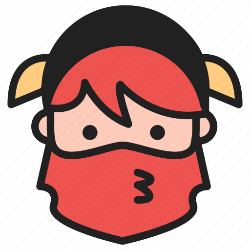 Dwarf, emoji, emoticon, kiss icon - Download on Iconfinder