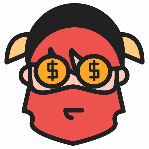 Dwarf, emoji, emoticon, money icon - Download on Iconfinder
