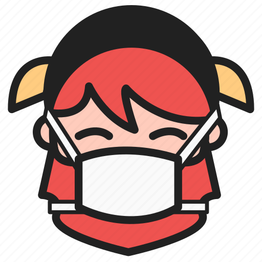 Dwarf, emoji, emoticon, face, health, medical mask icon - Download on Iconfinder