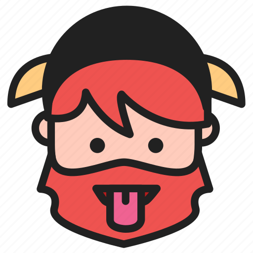Dwarf, emoji, emoticon, face, tongue icon - Download on Iconfinder