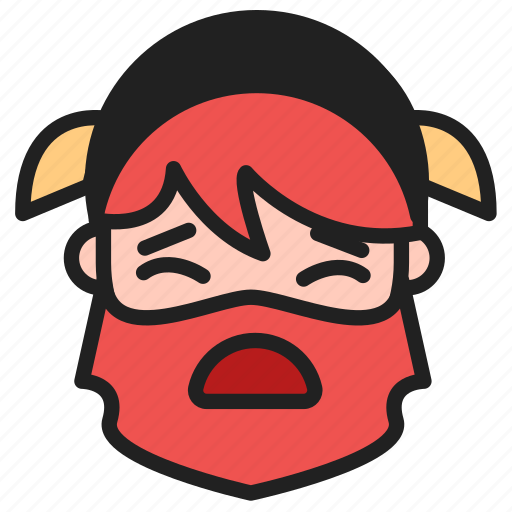 Dwarf, emoji, emoticon, face, frowning, mouth icon - Download on Iconfinder