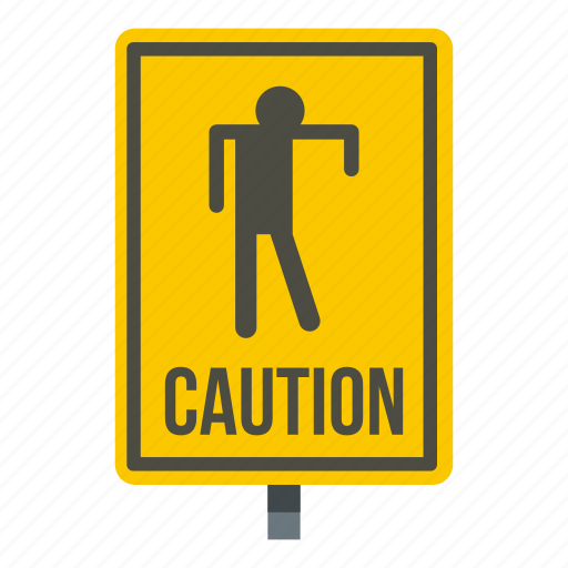 Attention, caution, danger, funny, horror, warning, zombie icon - Download on Iconfinder