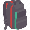 backpack, bag, zipper, travel, camping
