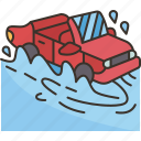 amphibious, vehicle, water, car, transportation