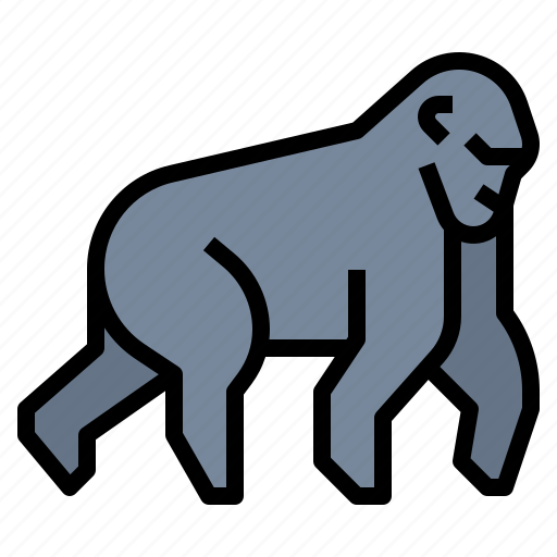 Animal, gorilla, wildlife, zoo icon - Download on Iconfinder
