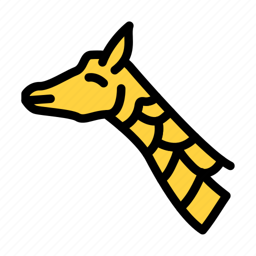 Camelopard, animal, zoo, wild, face icon - Download on Iconfinder