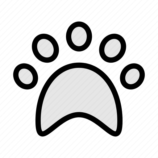 Paw, animal, foot, print, zoo icon - Download on Iconfinder