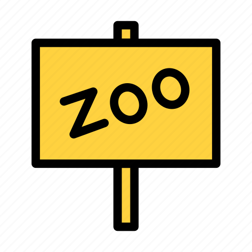 Zoo, board, sign, banner, wild icon - Download on Iconfinder