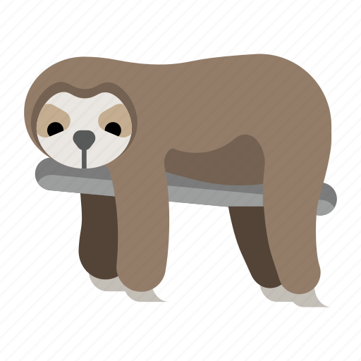 Animal, lazy, mammal, sloth, slow, wildlife, zoo icon - Download on Iconfinder