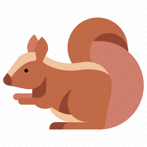 Animal, furry, squirrel, tail, wildlife, zoo icon - Download on Iconfinder