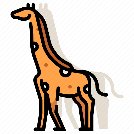 African, animal, giraffe, mammal, safari, wildlife, zoo icon - Download on Iconfinder