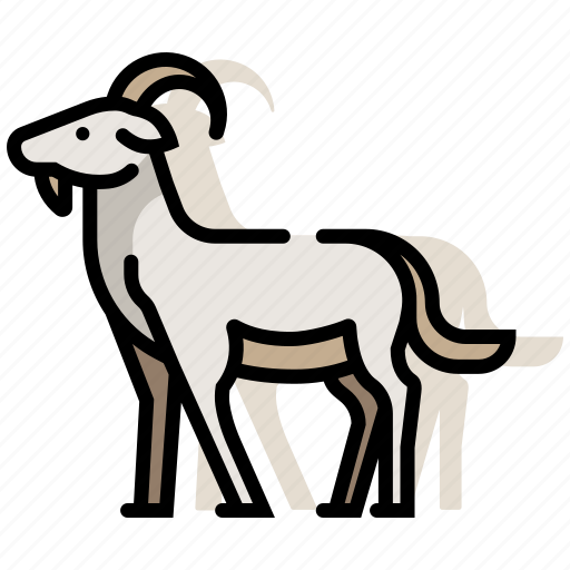 Animal, domestic, farm, goat, livestock, mammal, zoo icon - Download on Iconfinder