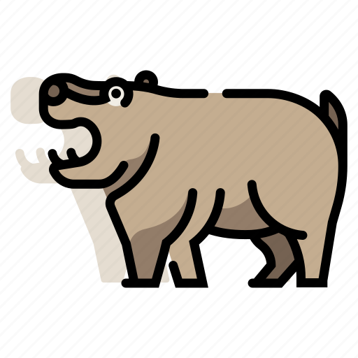Africa, hippo, hippopotamus, mammal, safari, wildlife, zoo icon - Download on Iconfinder