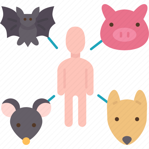 Zoonotic, diseases, animals, infections, transmit icon - Download on Iconfinder