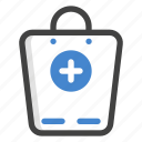 ecommerce, plus, shopping bag, shopping, shopping bags, add item
