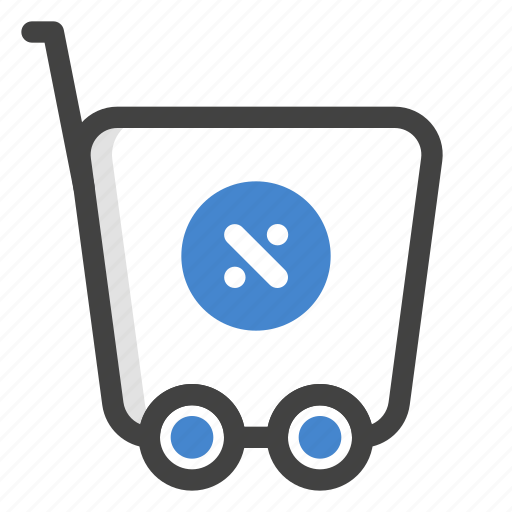 Ecommerce, discounts, shopping trolley, shopping cart, shopping carts icon - Download on Iconfinder