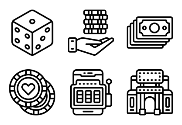 Gambling - Outline icons by Juicy Fish'Gambling - Outline' by Juicy Fish - 웹