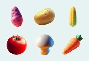 3D vegetable