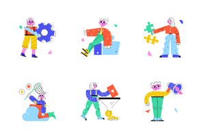 Abstract People Illustrations