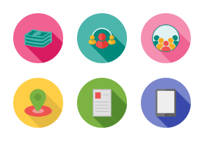 Admin Panel Flat (Multicolor Background & Shadow)