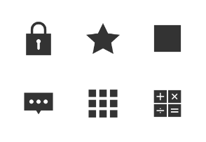 Basic UI Elements - Black Icon
