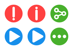 Basic UI Elements - Color Round Icon