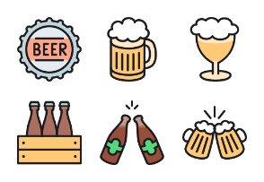 Beer and Pub - Color Line Set