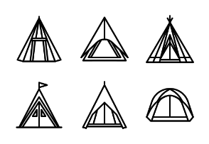 Camping tent and tarp