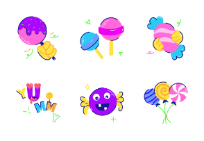Candy stickers