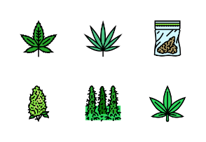 Cannabis plant leaf weed hemp