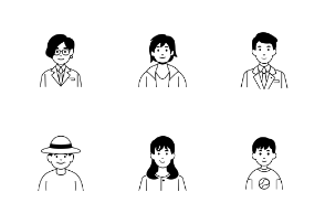 Character people avatar