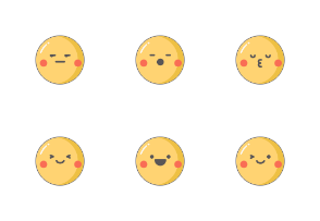 Circle Flat outline Emoji