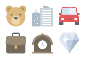 Colored Flat Icons
