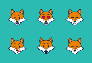 Cute Fox Emoticon