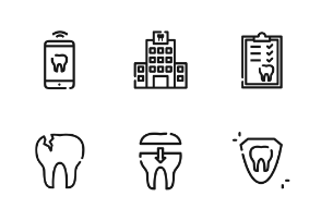 Dental Outline Iconset