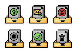 Email Actions Filledoutline