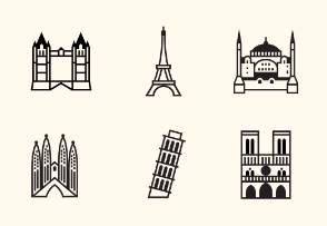 European landmarks and monuments