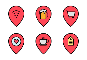 Fillicons: Map Pins