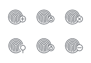 Fingerprint - Outline Style