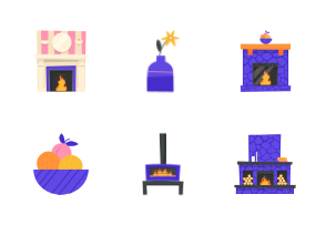 Fireplaces flat set