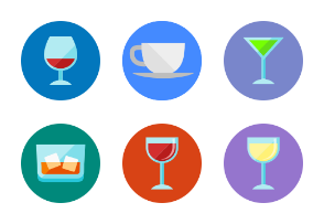 Flat Drink Icons
