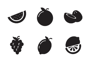Fruit Food Health Glyph