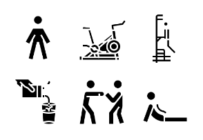 Gym and Fitness Glyph