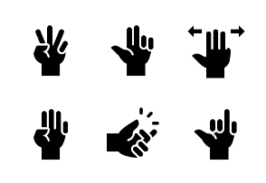 Hand Gestures - Jumpicon (Glyph)