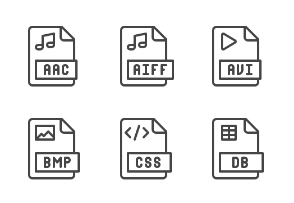 iOS icons - File extensions